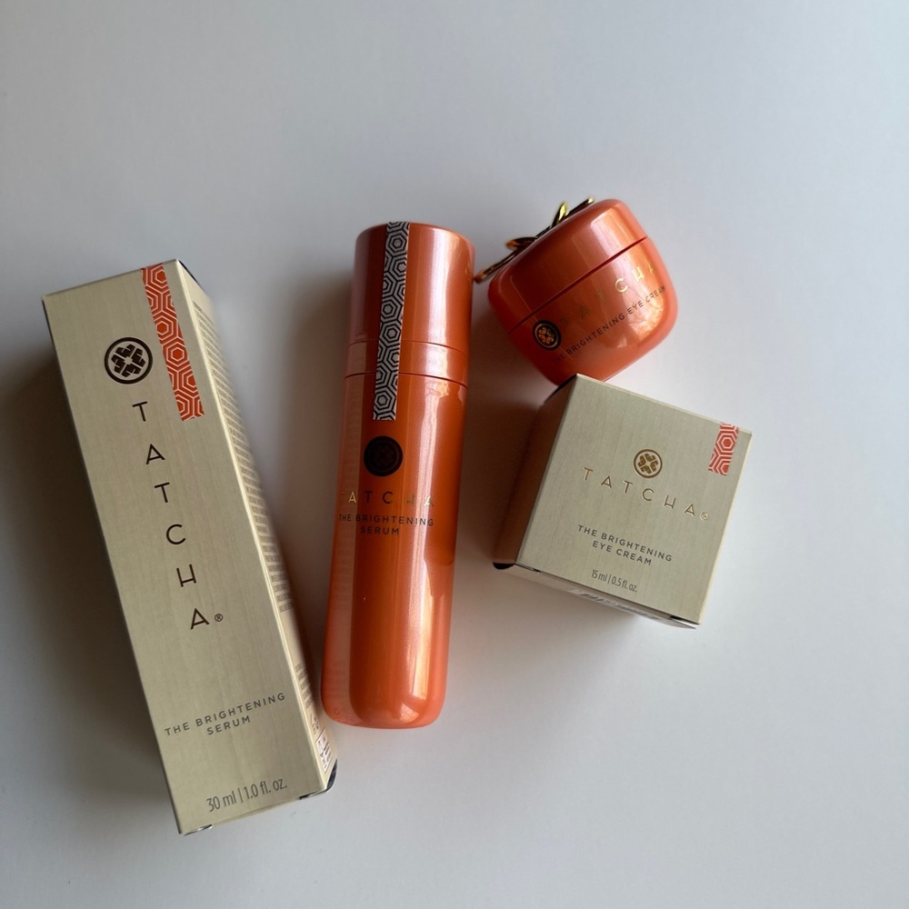 Tatcha Brightening & Firming Vitamin-C Serum and The Brightening Eye Cream Duo